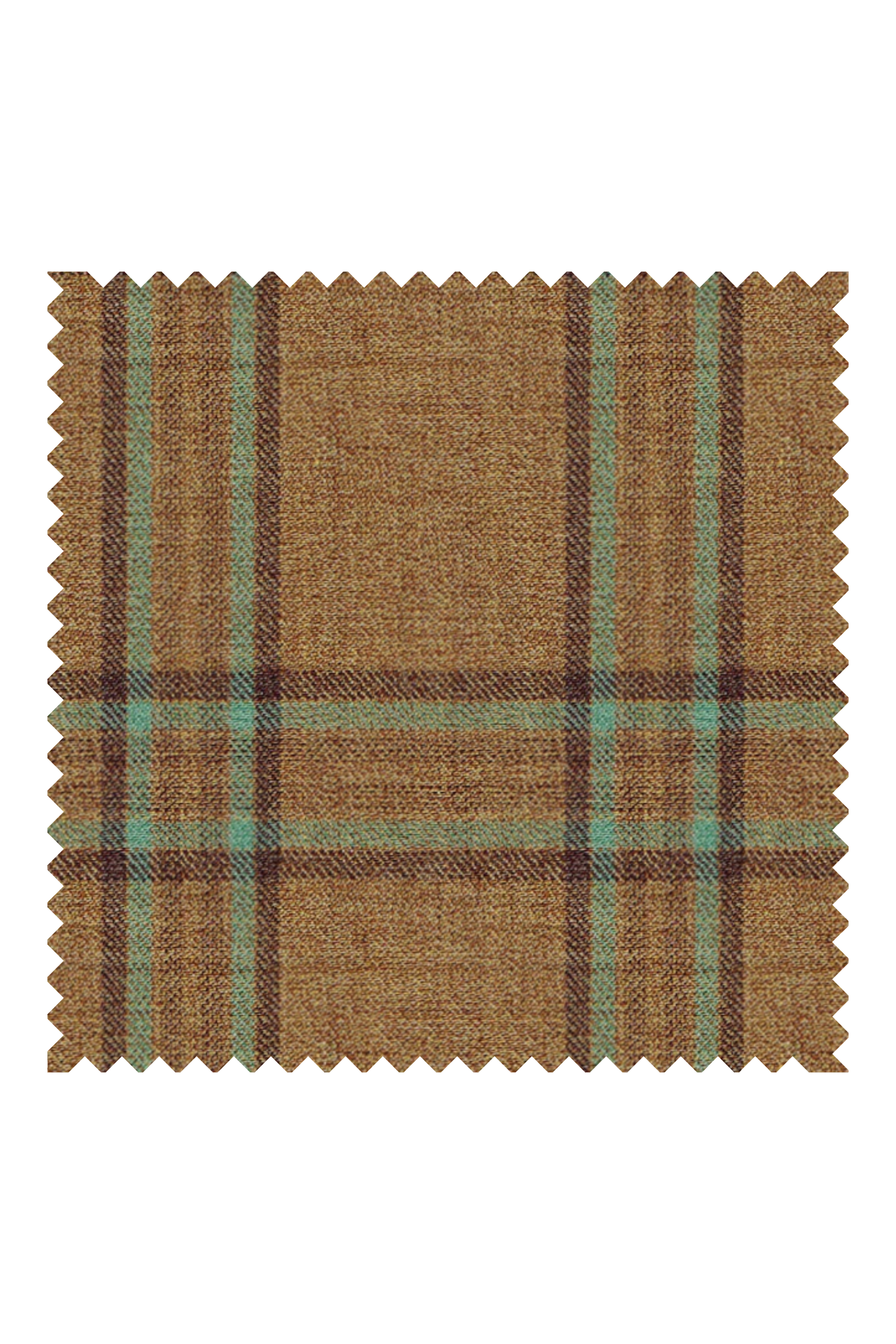 700324 - Mint Green Checks On Mustard