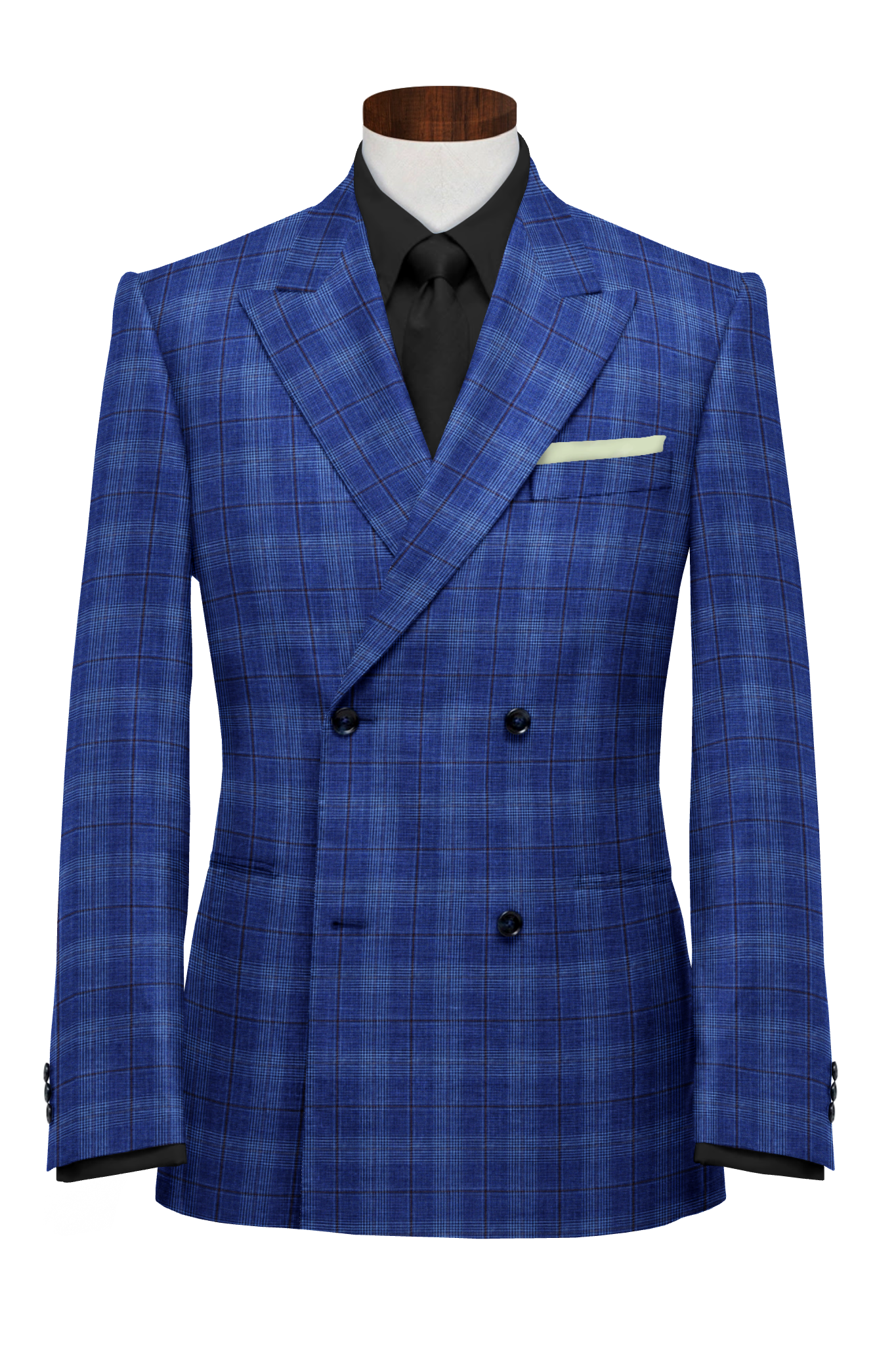 700327 - Red / White Checks On Blue