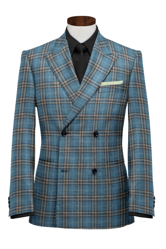 700378 - Peanut Brown On Green Checks