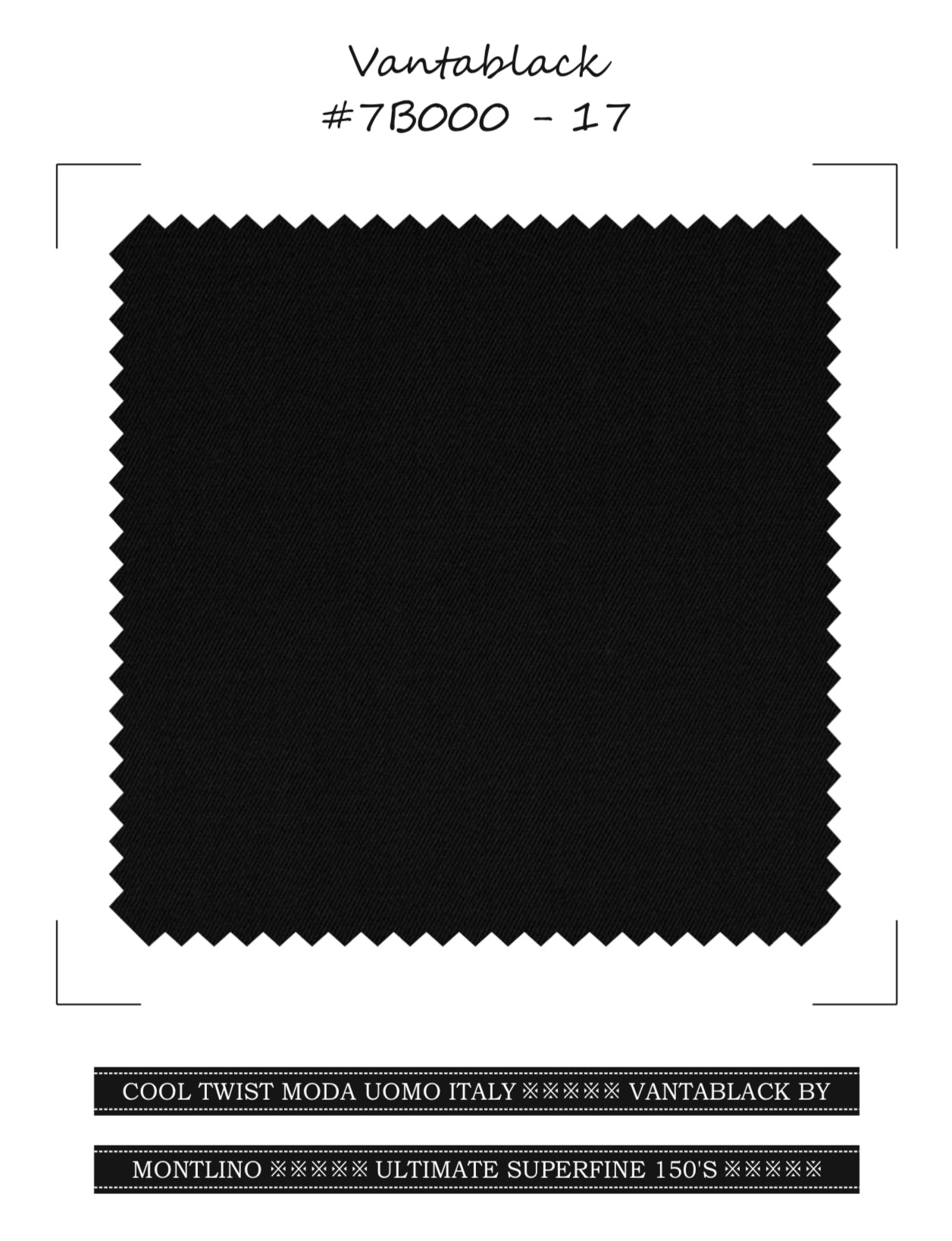 Blackest Black Solid Fabric