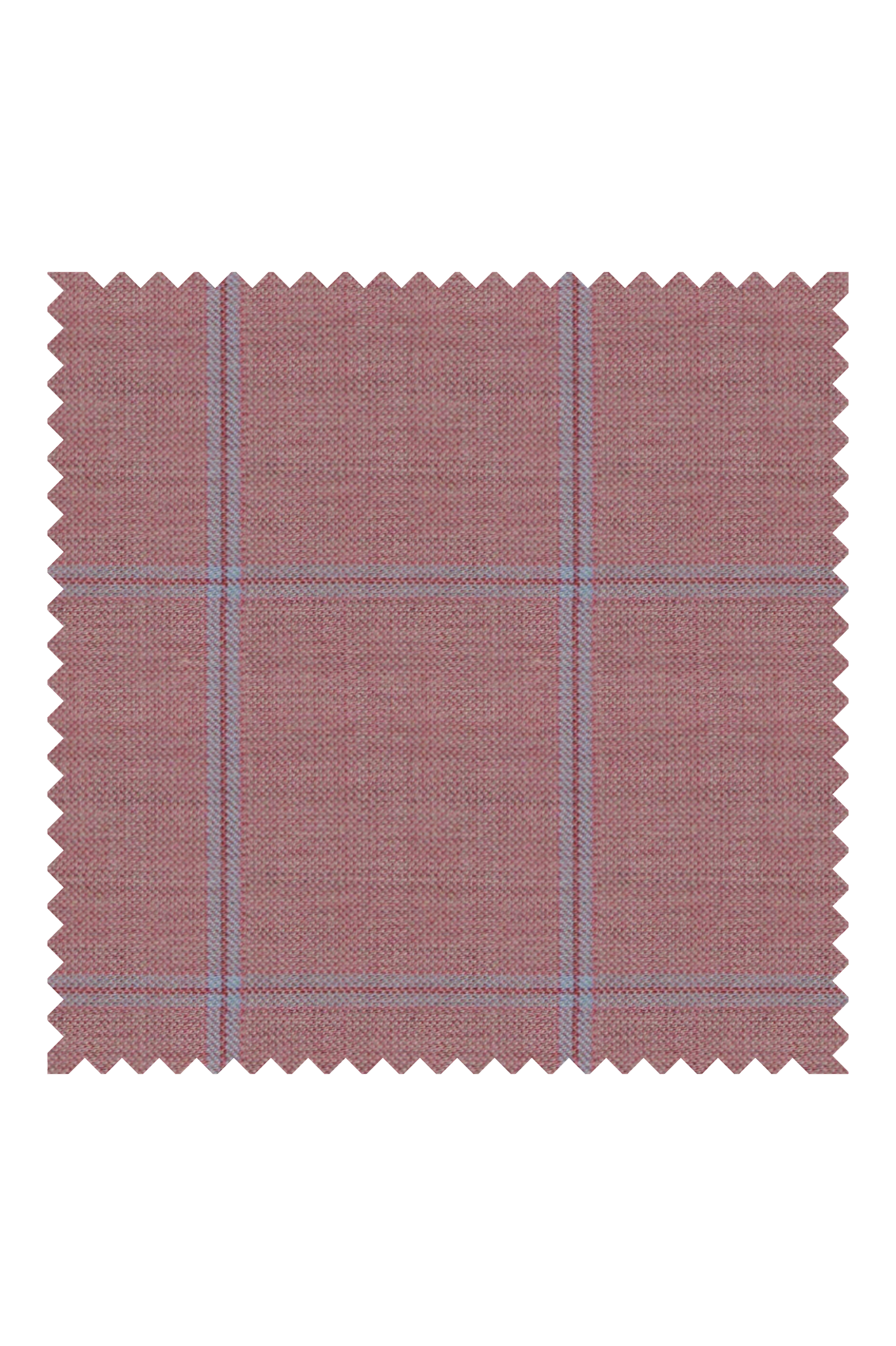 700307 - Powder Blue Windowpane Checks On Pink